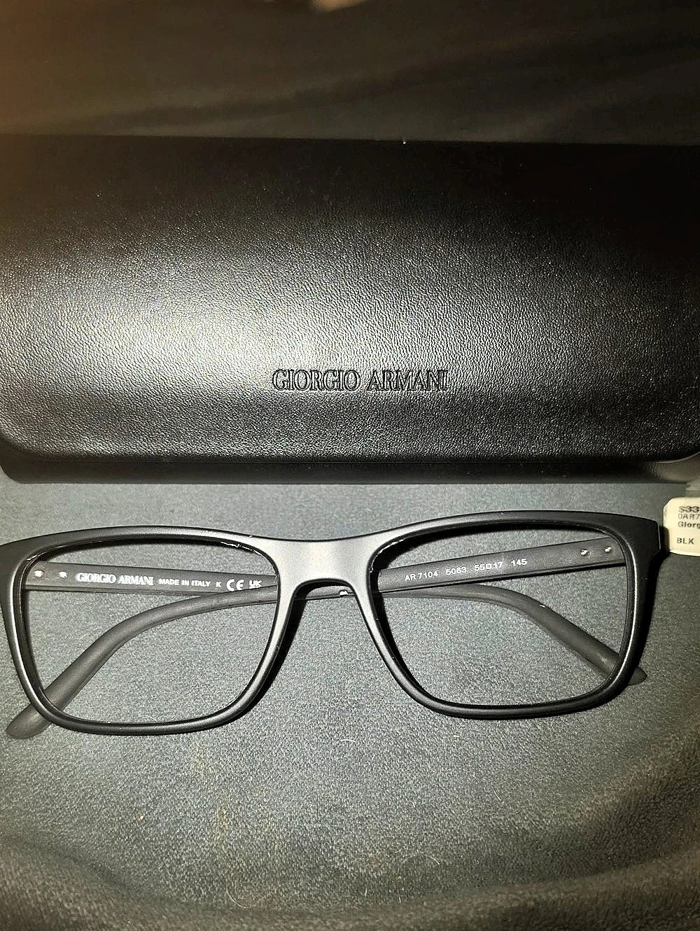 Giorgio Armani AR 7104 Black Eyeglasses NEW